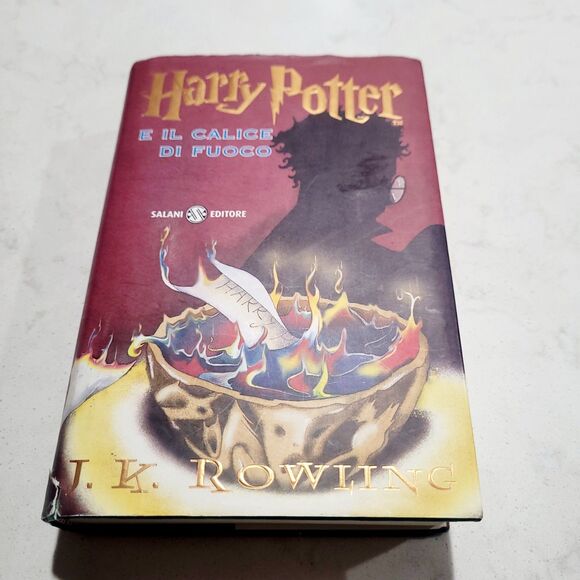 HARRY POTTER E il Calice di Fuoco Italian Hard Cover w DJ Goblet of Fire Book - Picture 1 of 12